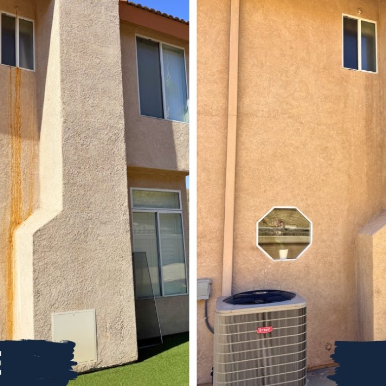 Rust Treatment on Stucco